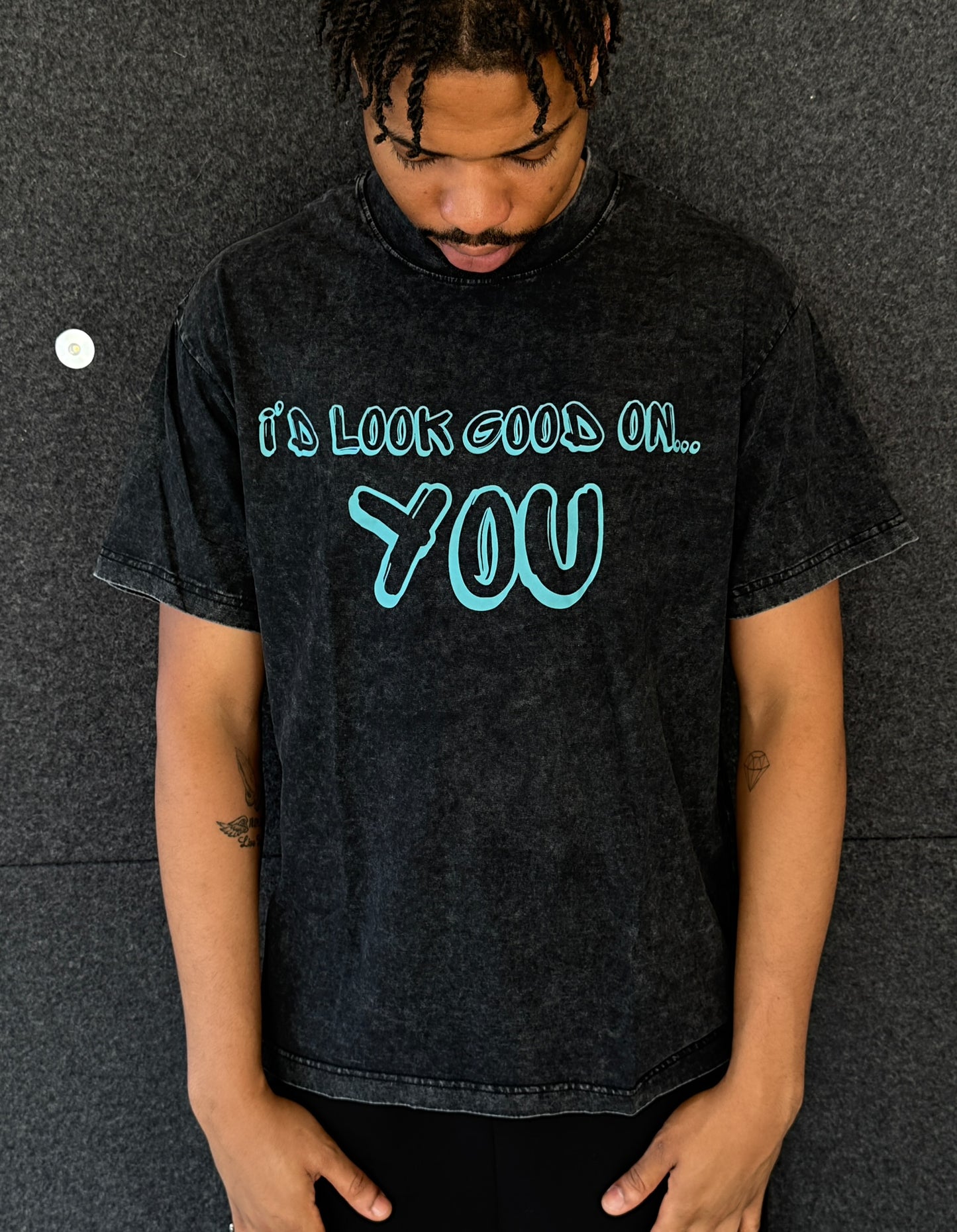 I’d Look Good Acid Wash Tee